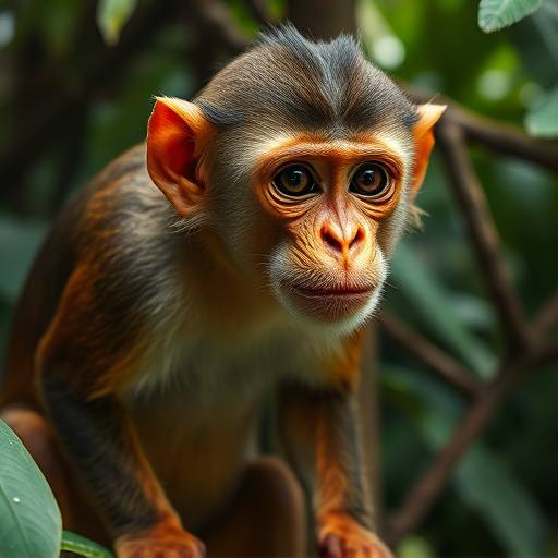 Ritratto di una scimmia di nuova specie scoperta in Amazzonia